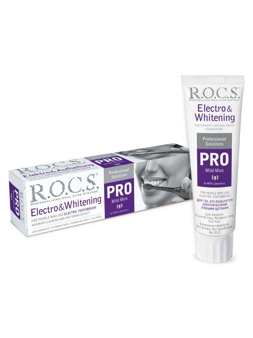 ROCS Toothpaste Pro Electro & Whitening Mild Mint 135 g