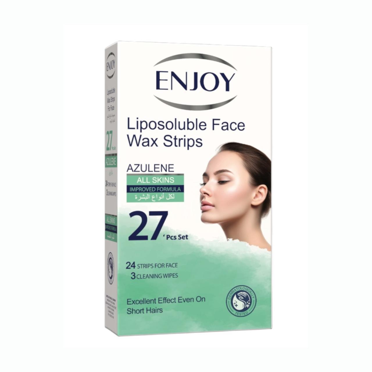Enjoy Liposoluble Face Wax Strips For All Skins 27 pcs