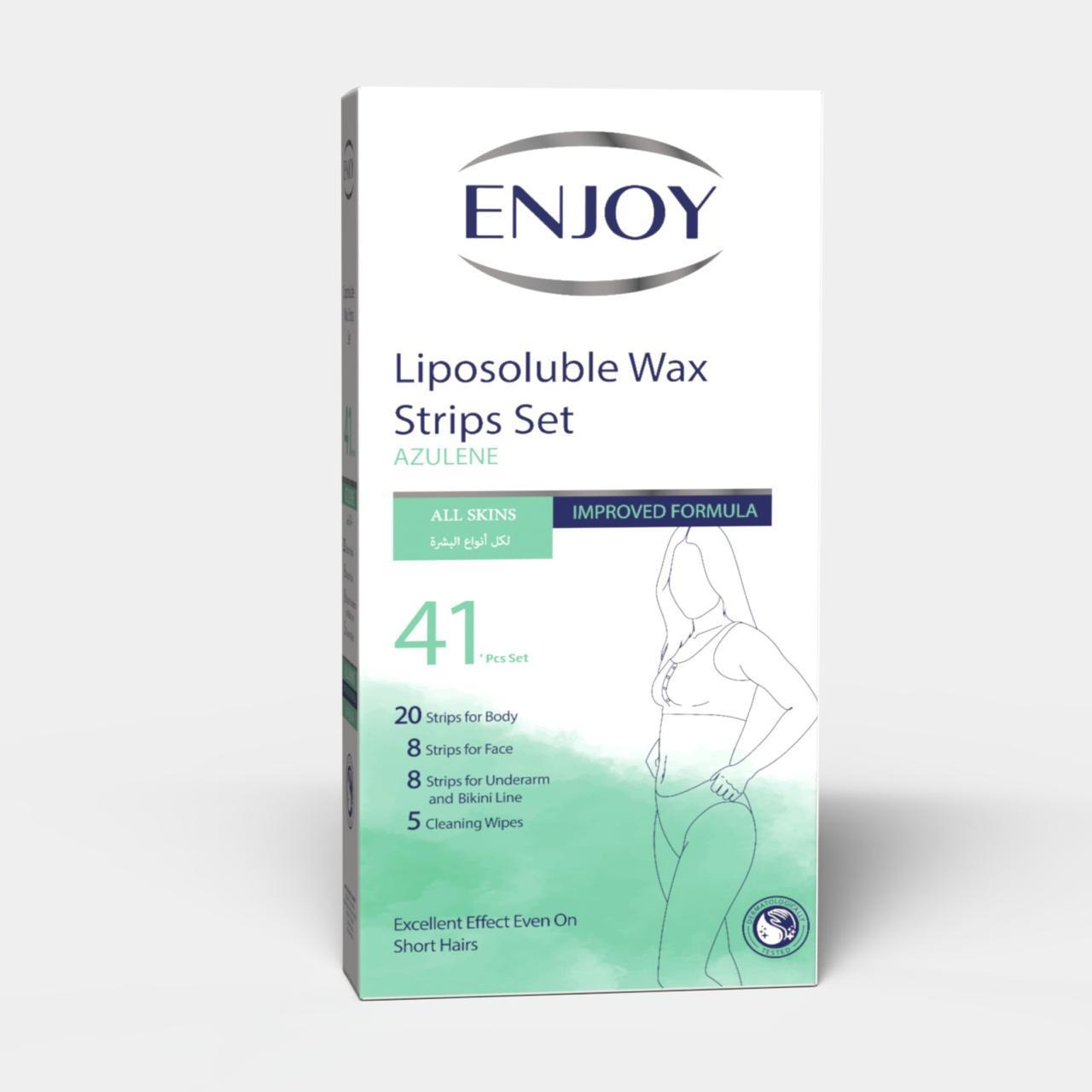 Enjoy Liposoluble Wax Strips Set For All Skins 41 pcs