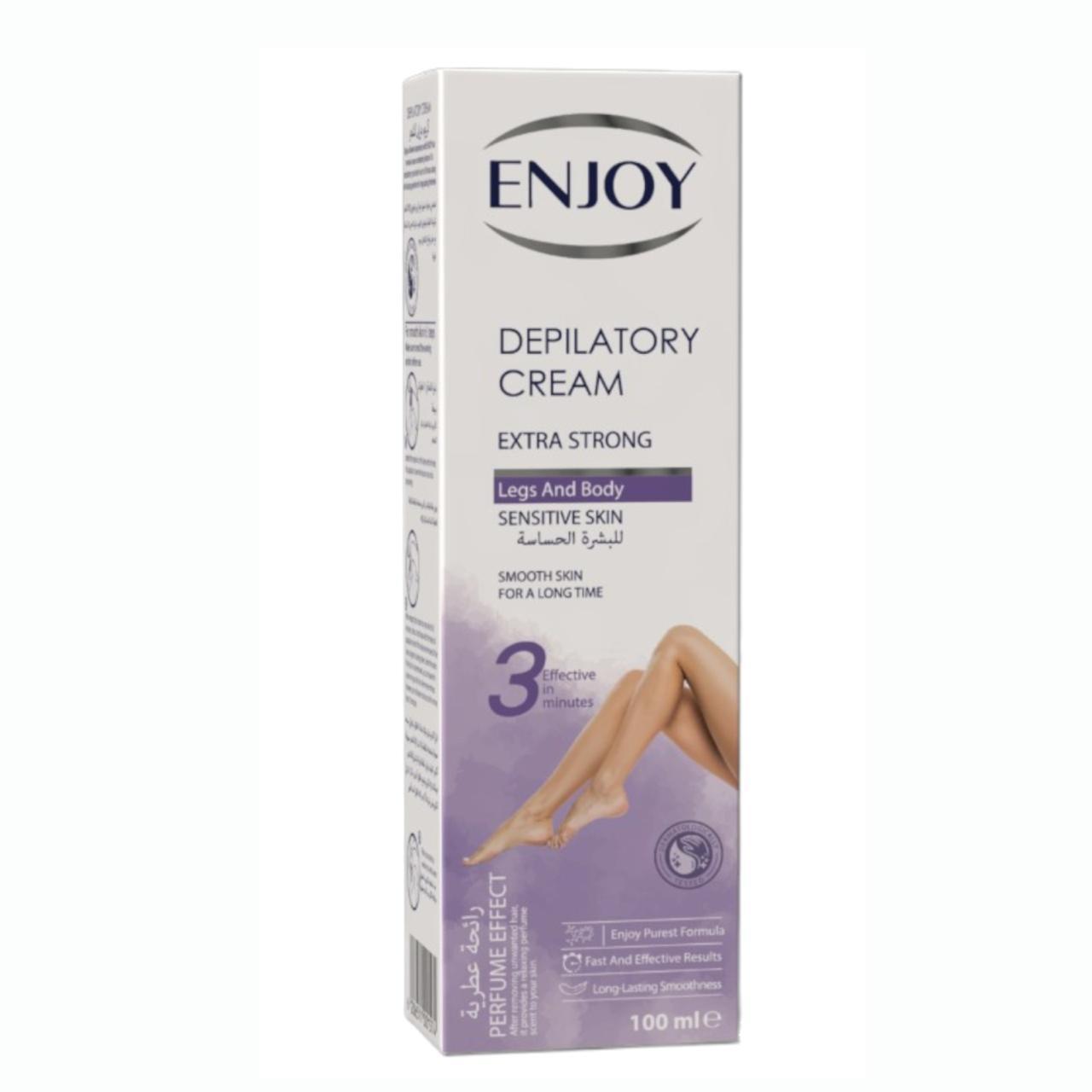 Enjoy Depilatory Cream For Legs & Body Sensitive Skins 100 ml