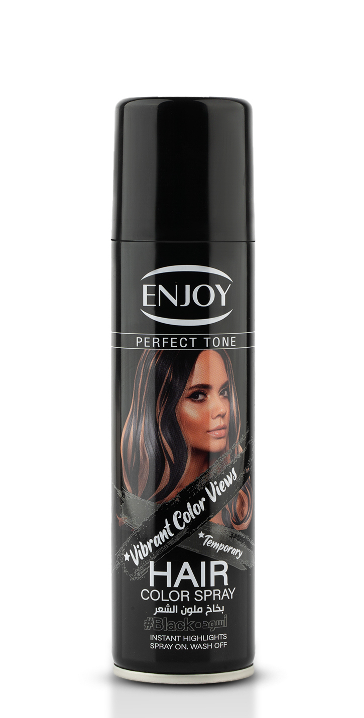 Enjoy Perfect Tone Hair Color Spray Black 150 ml