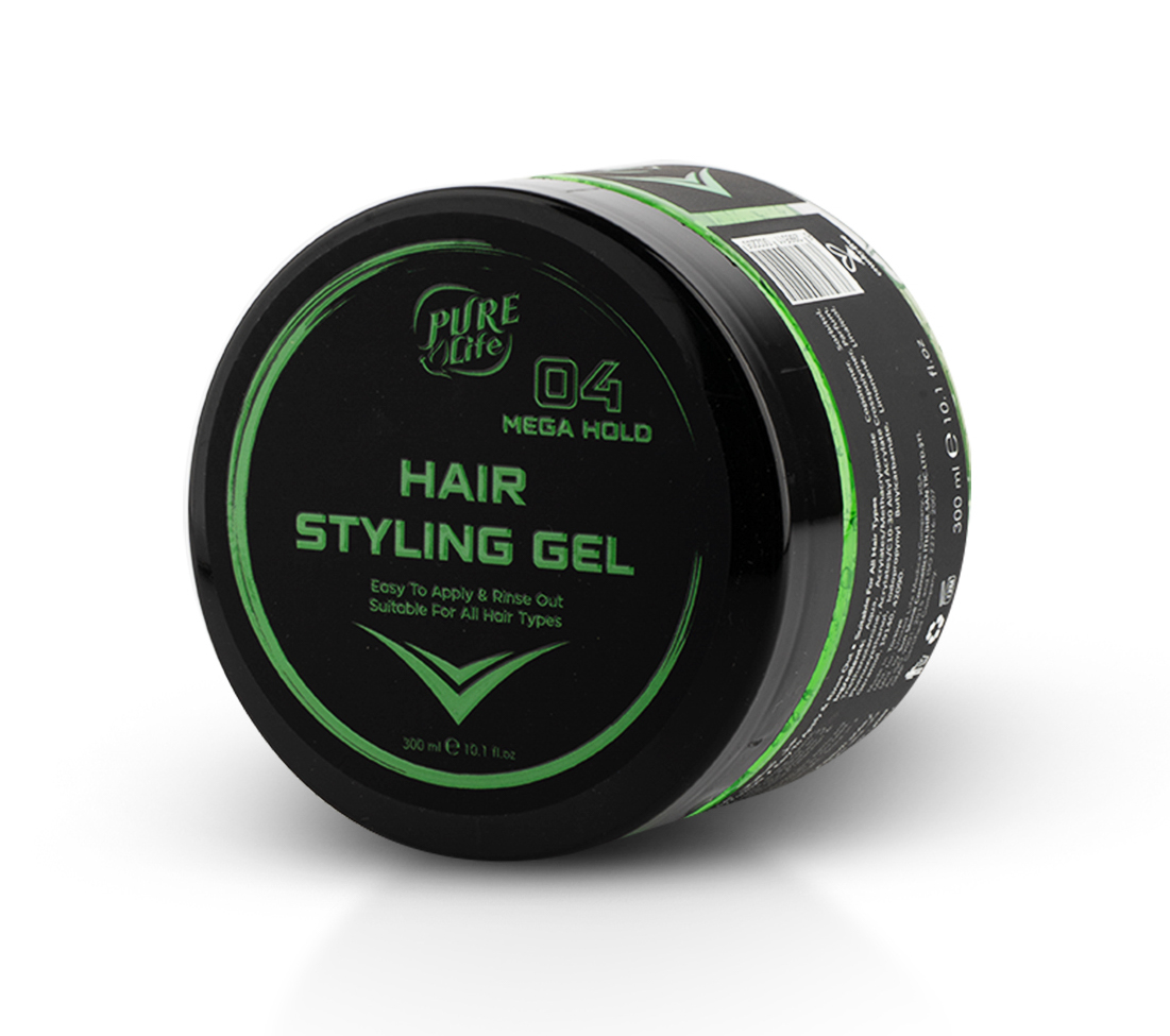 Pure Life Hair Styling Gel Mega Hold Green 300 ml 04