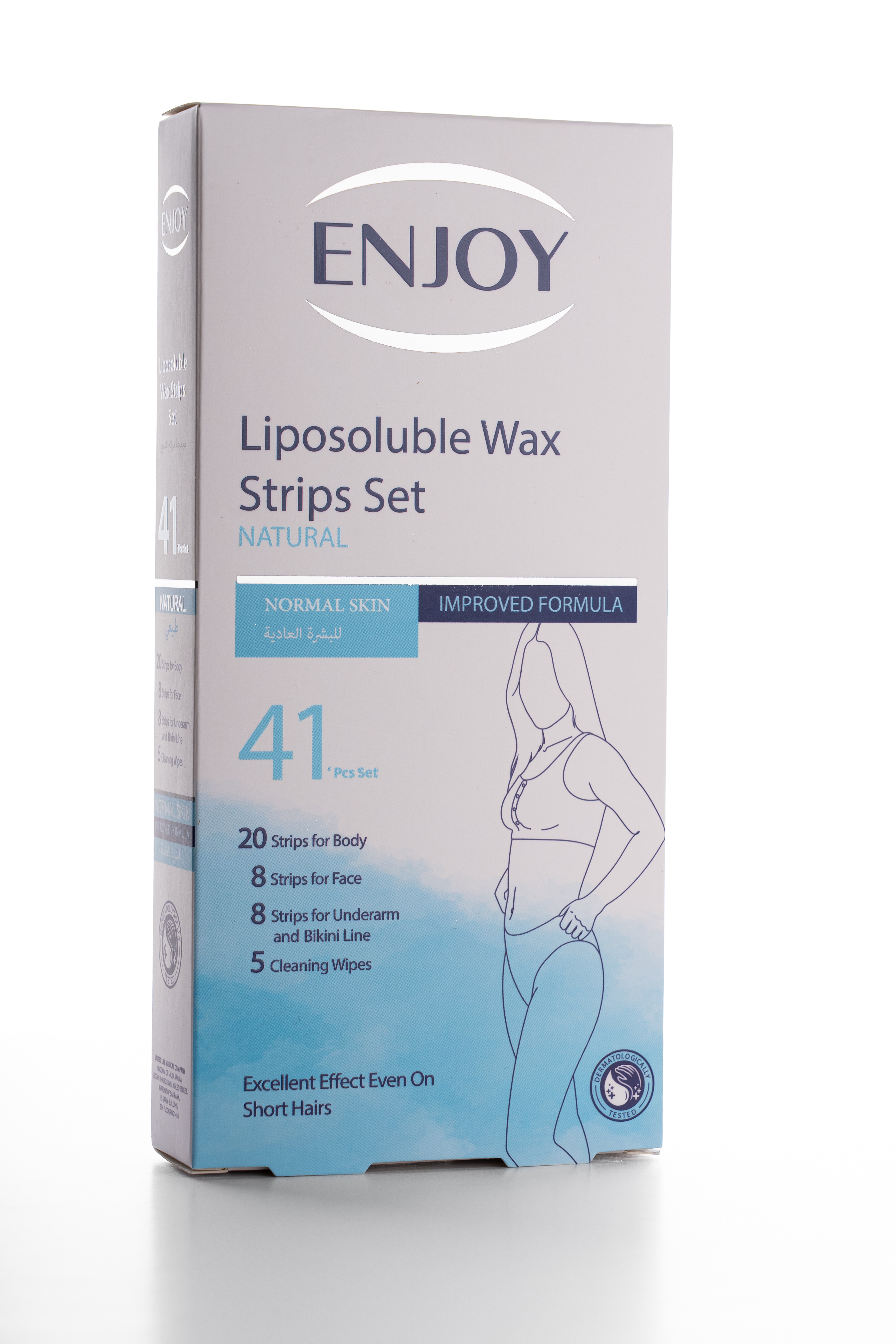 Enjoy Liposoluble Wax Strips Set For Normal Skin 41 pcs