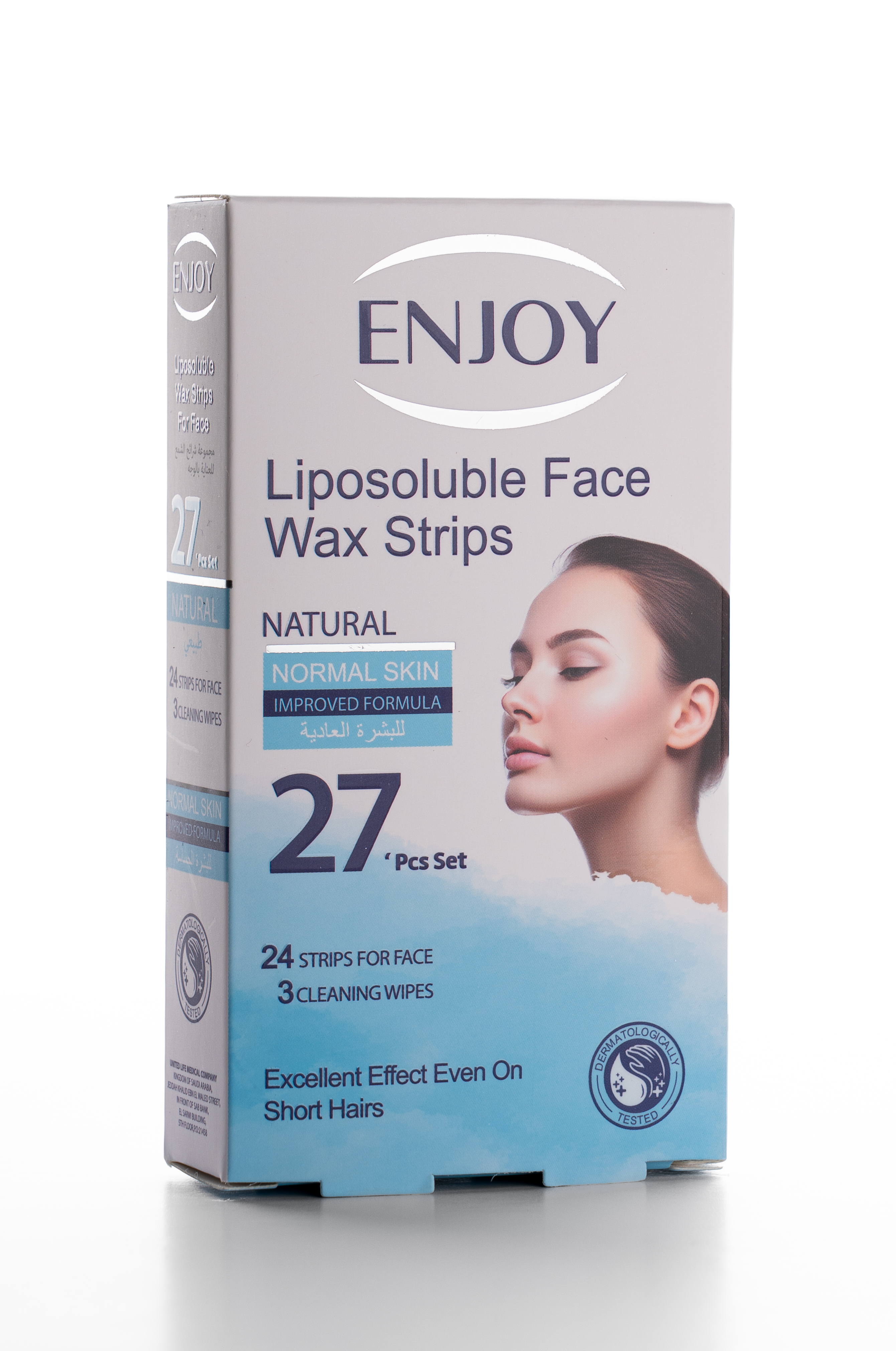 Enjoy Liposoluble Face Wax Strips For Normal Skin 27 pcs