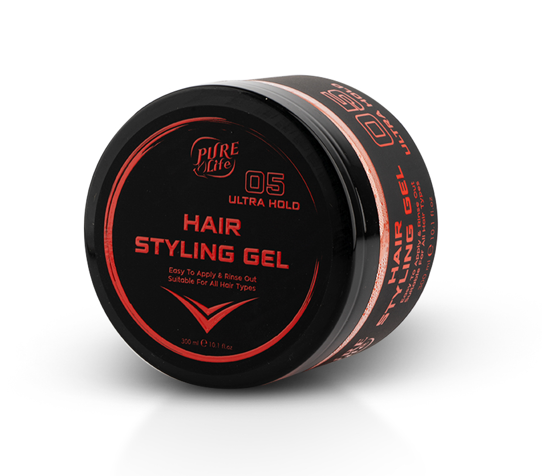 Pure Life Hair Styling Gel Ultra Hold Red 300 ml 05