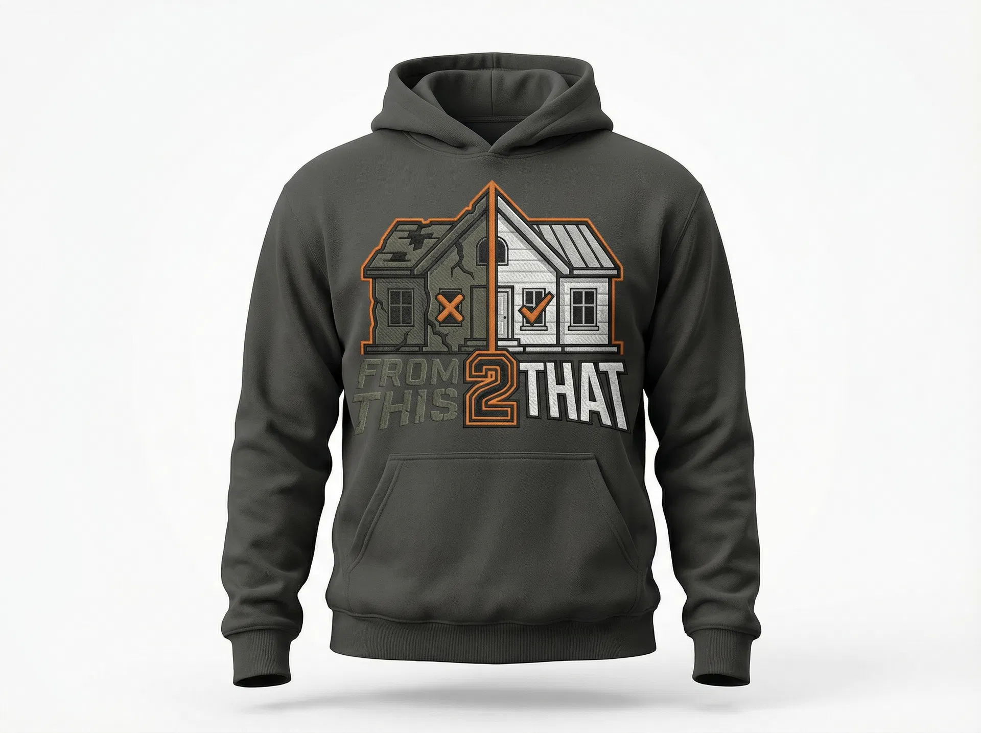 FT2T Badge Hoodie — Charcoal