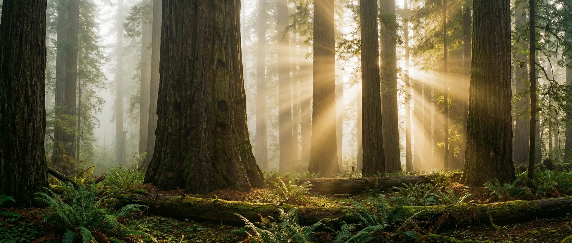 Forest mist panorama