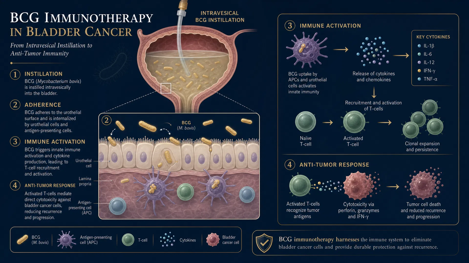 Mechanism of BCG immunotherapy in bladder cancer