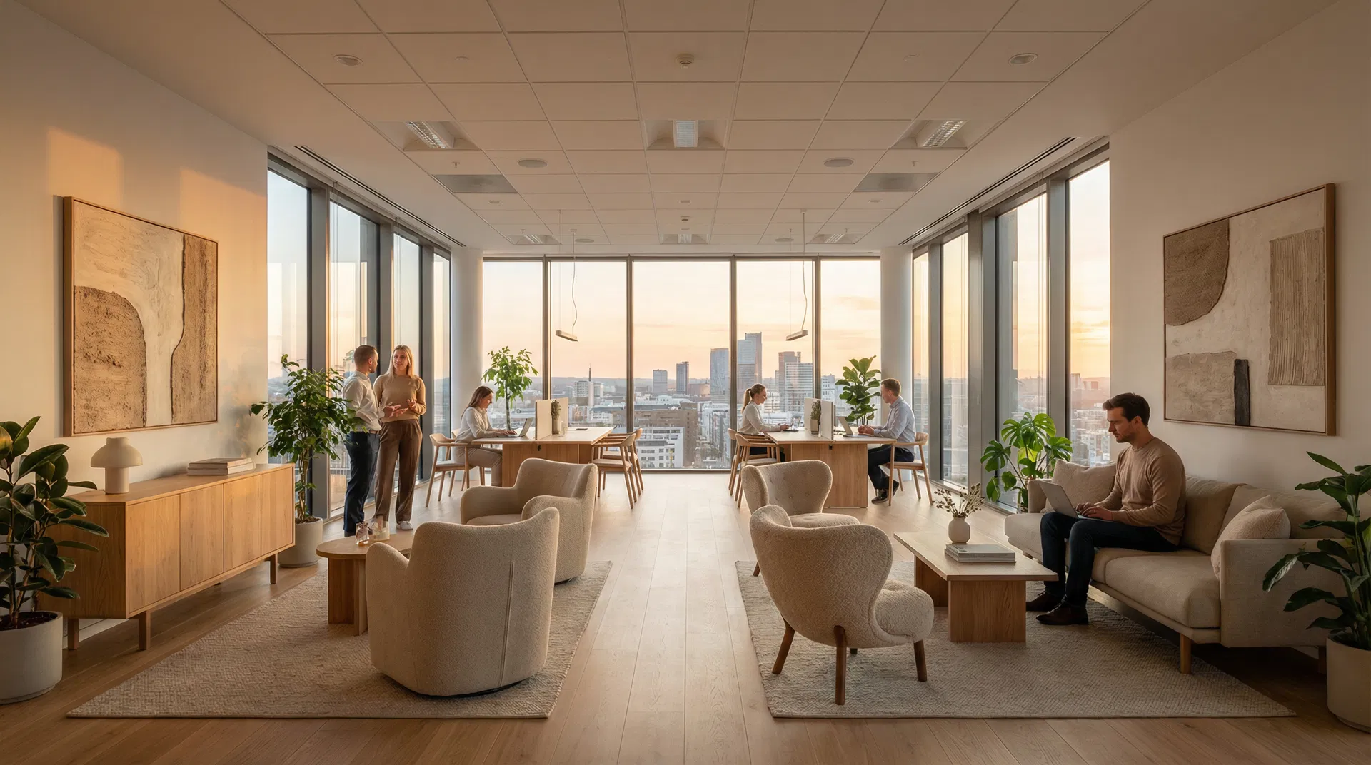 Escritório moderno da Domo Cash