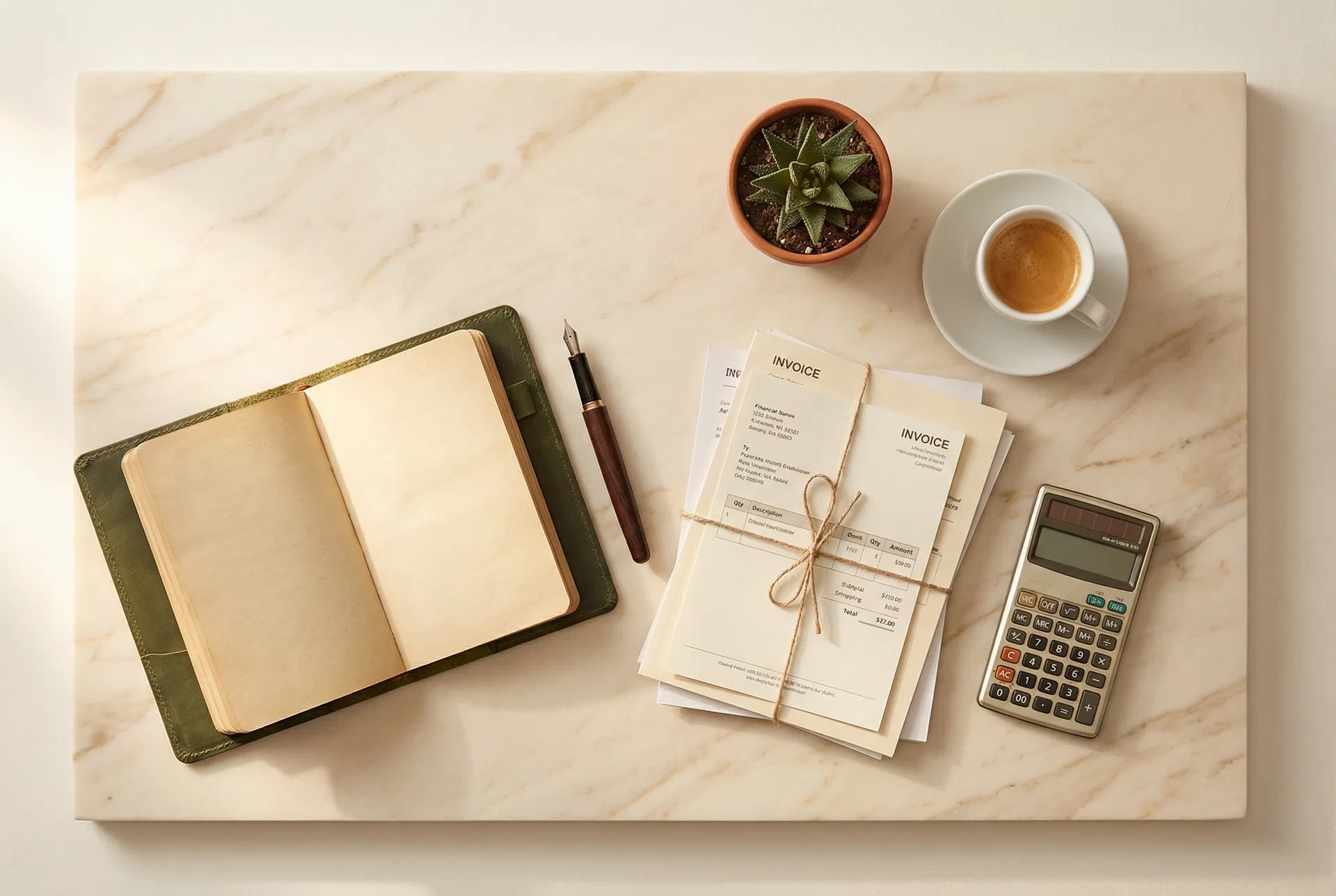 Documentos financeiros e ferramentas de gestão