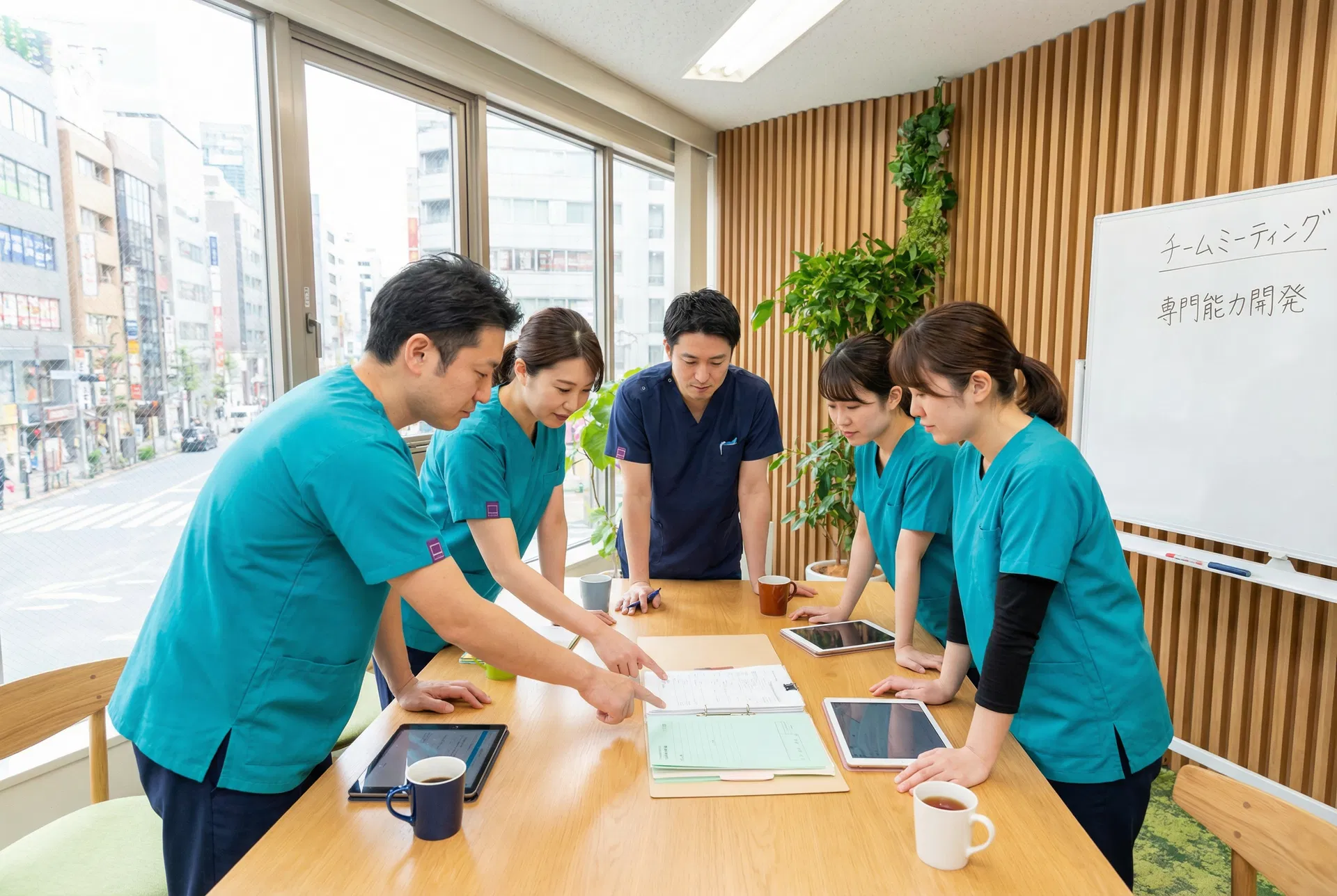 スタッフミーティングの様子