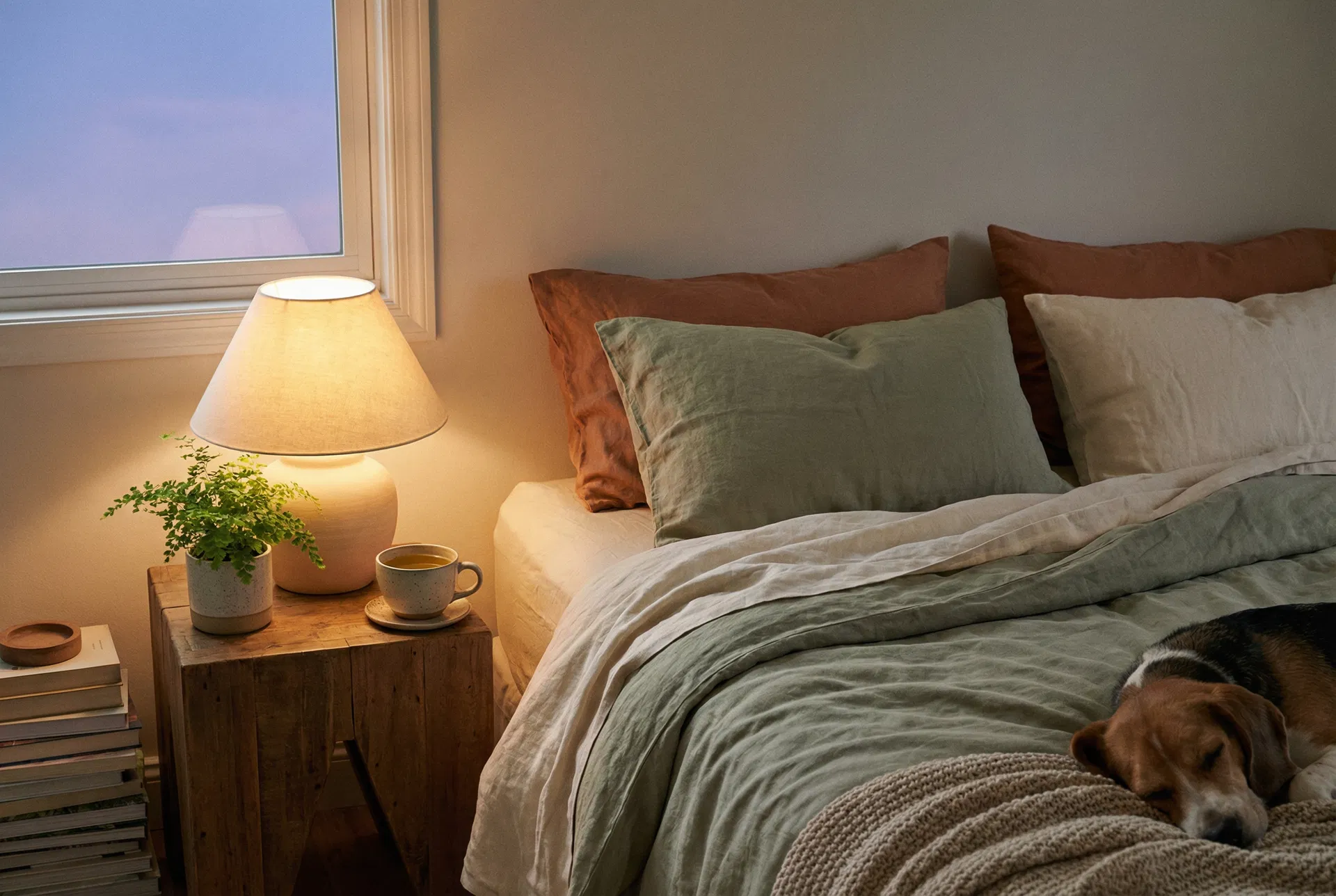 Gemütliches Schlafzimmer für erholsamen Schlaf