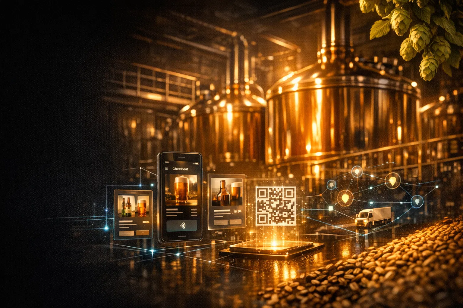 Cervejaria artesanal conectada a pagamentos digitais BrewPay