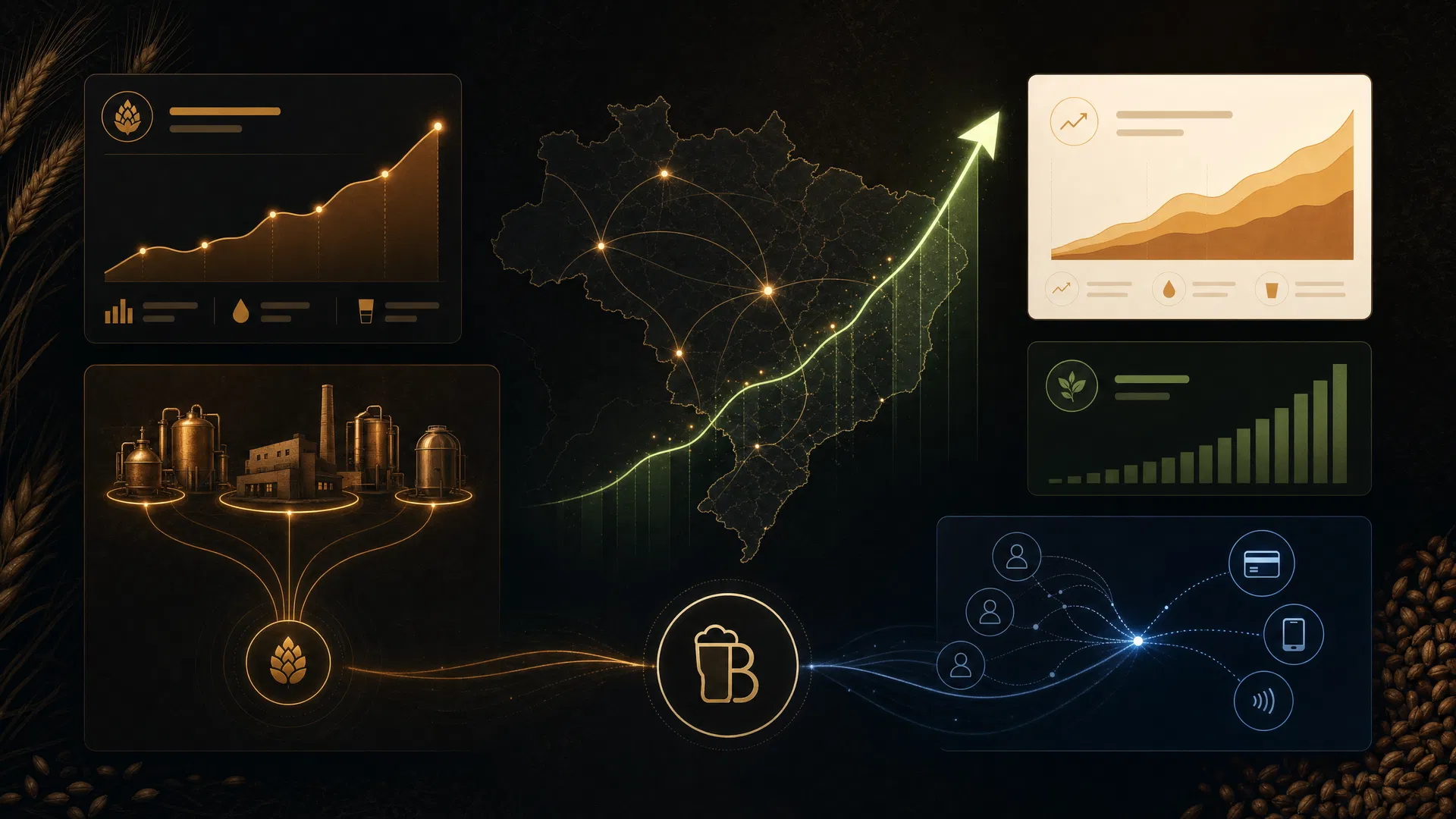 Mapa de mercado e dados do BrewPay