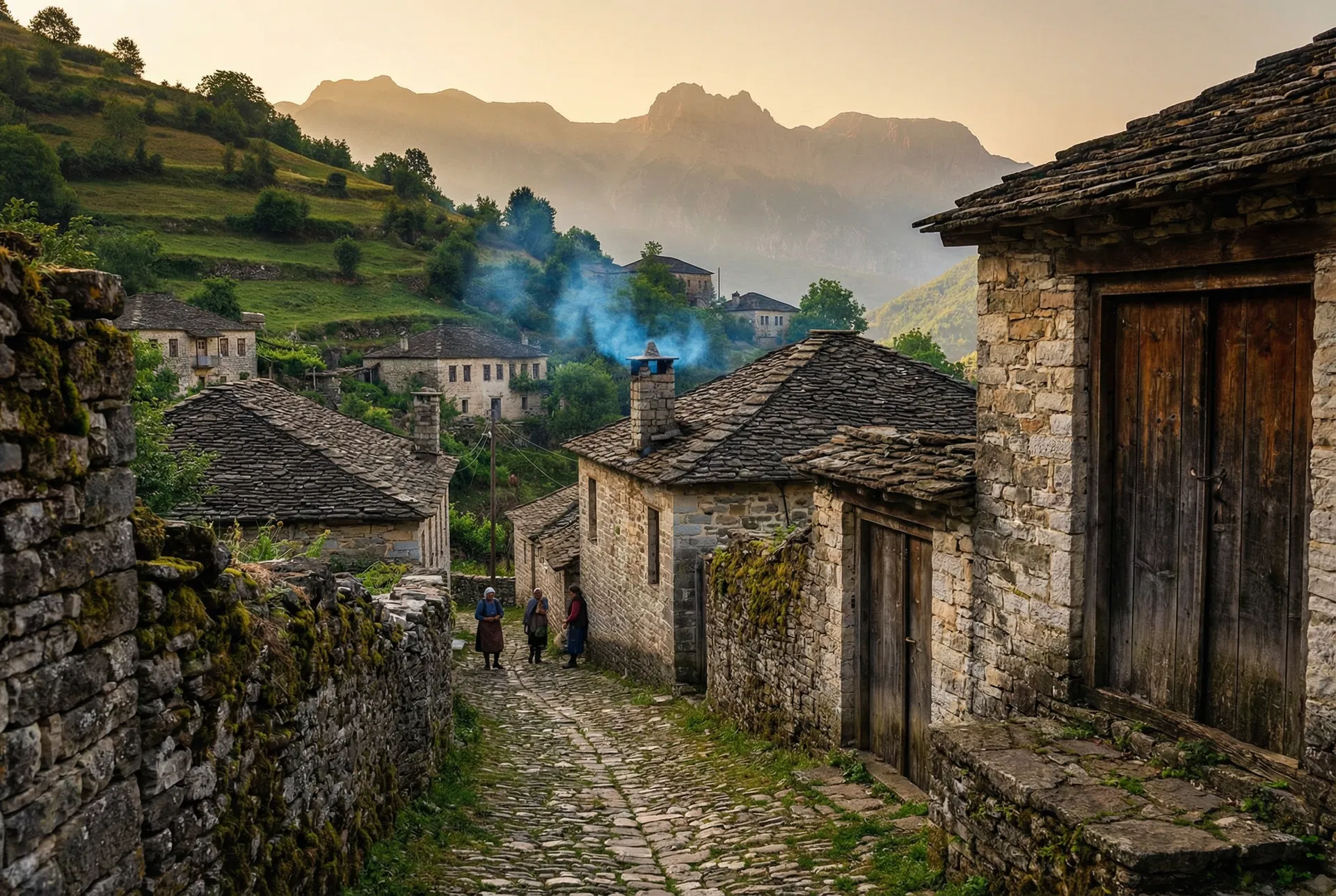 Traditional Albanian village