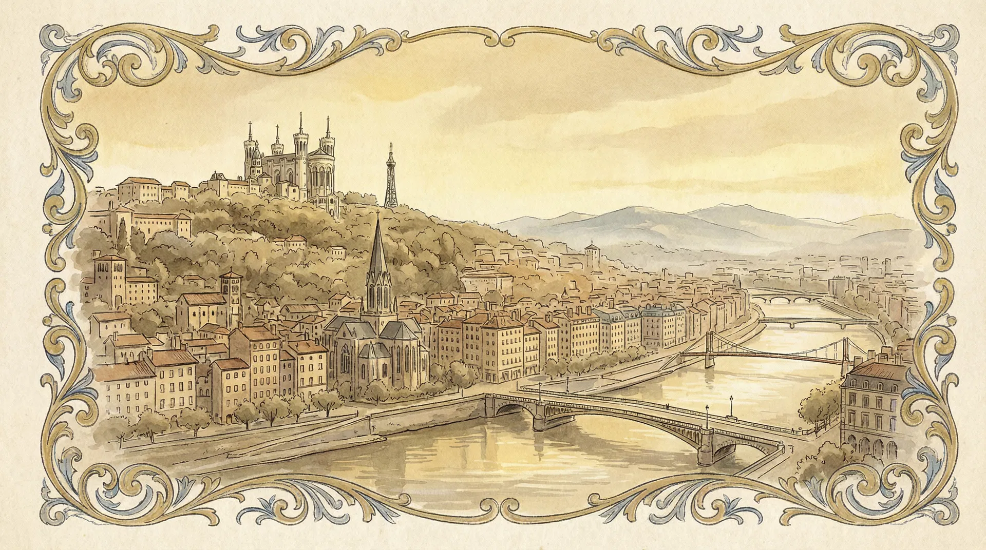 Vue panoramique de Lyon depuis Fourvière — agent immobilier Lyon