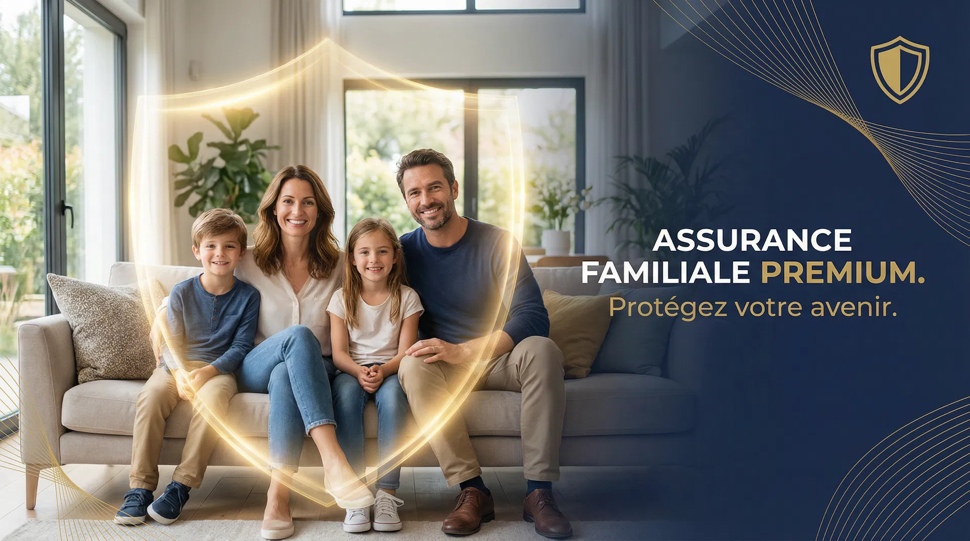 Famille protégée par la Garantie Accidents de la Vie