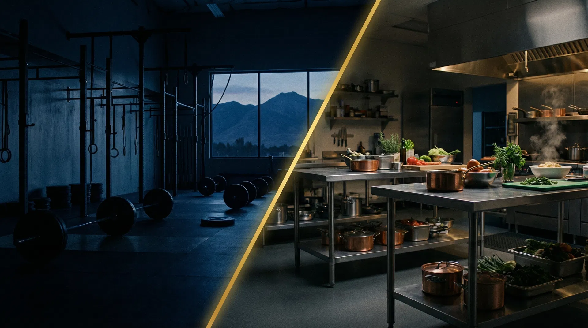 CrossFit gym meets professional kitchen
