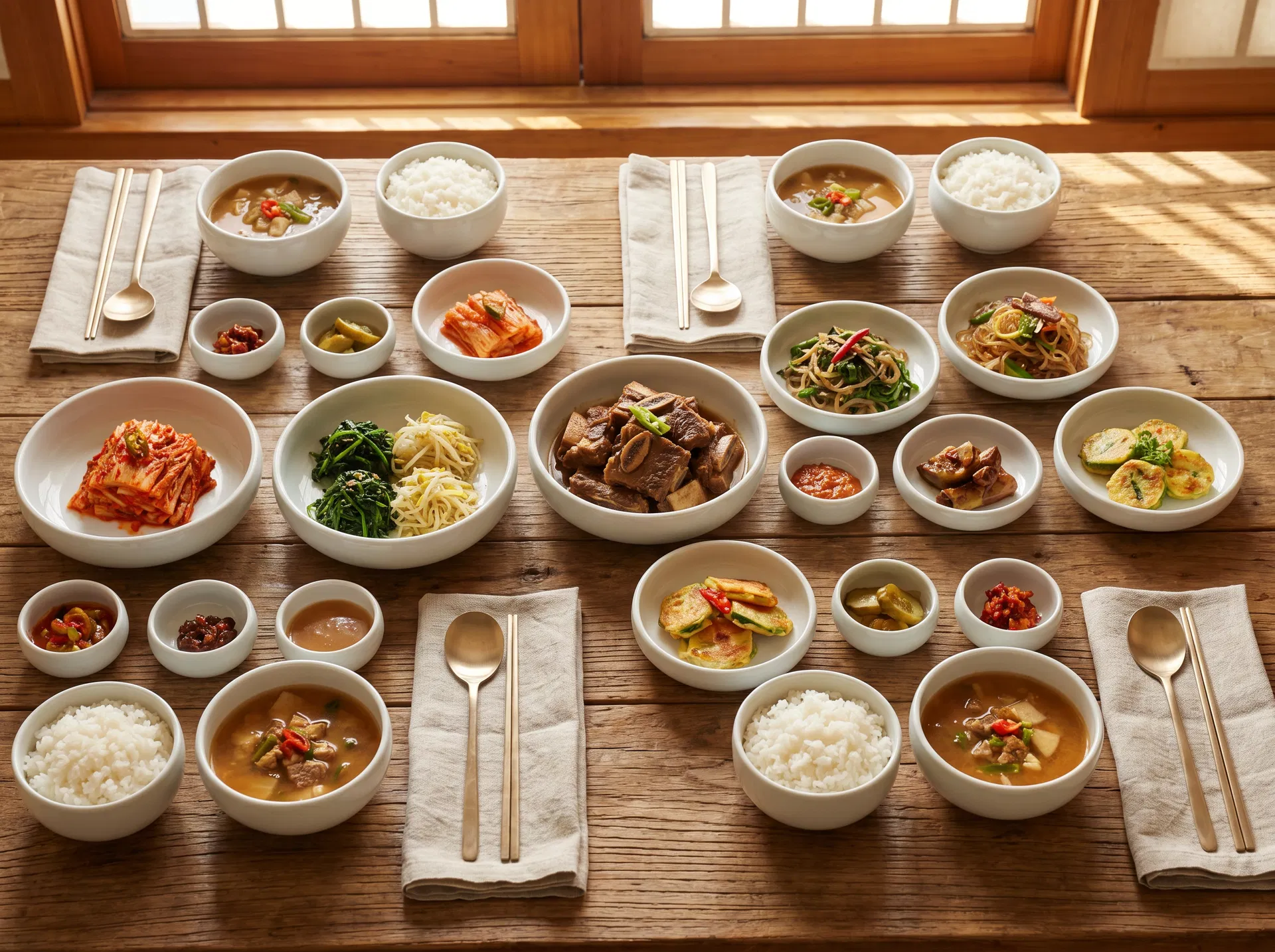 정통 한식 한 상