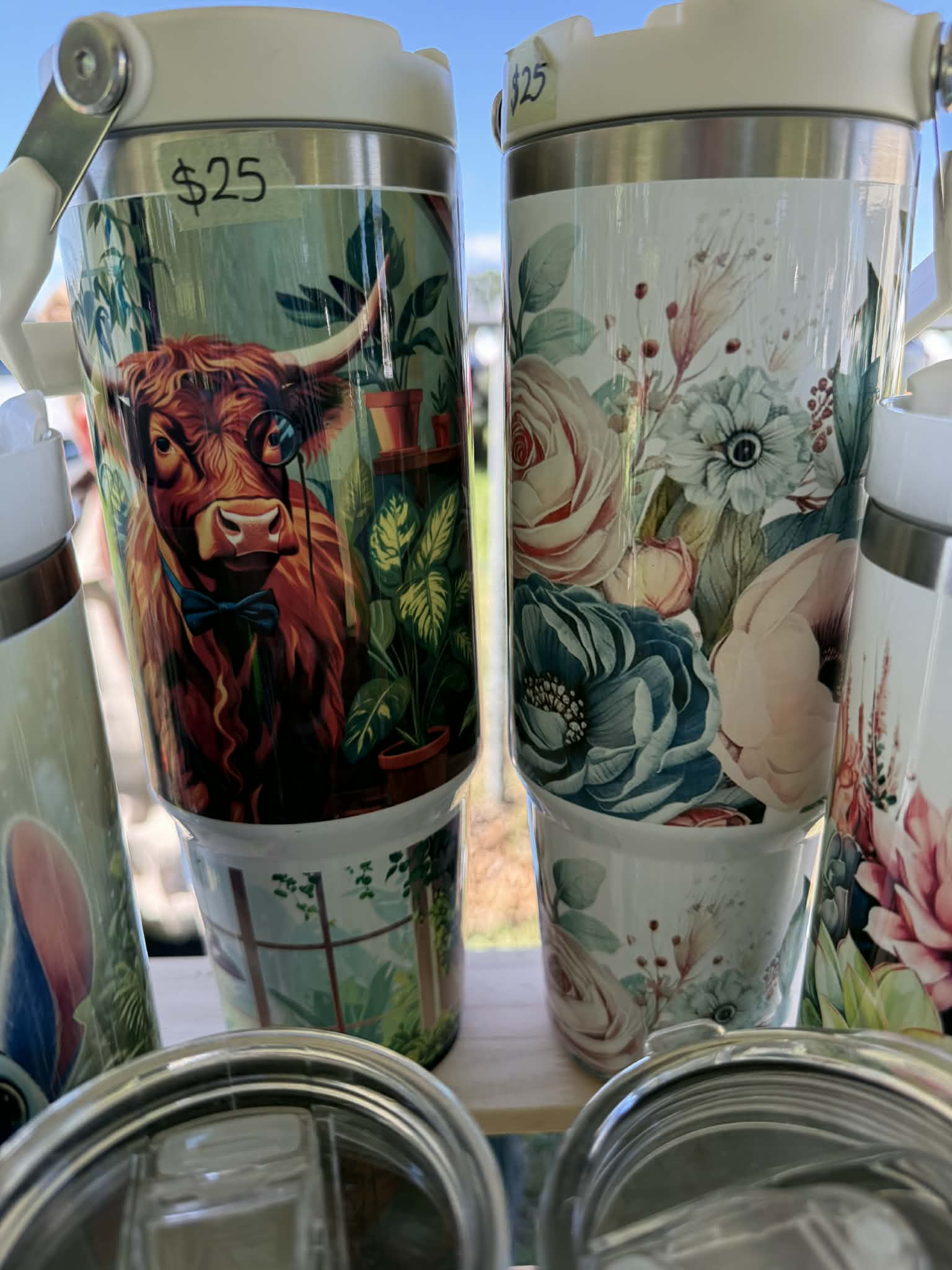 30oz Drink bottle with art design 