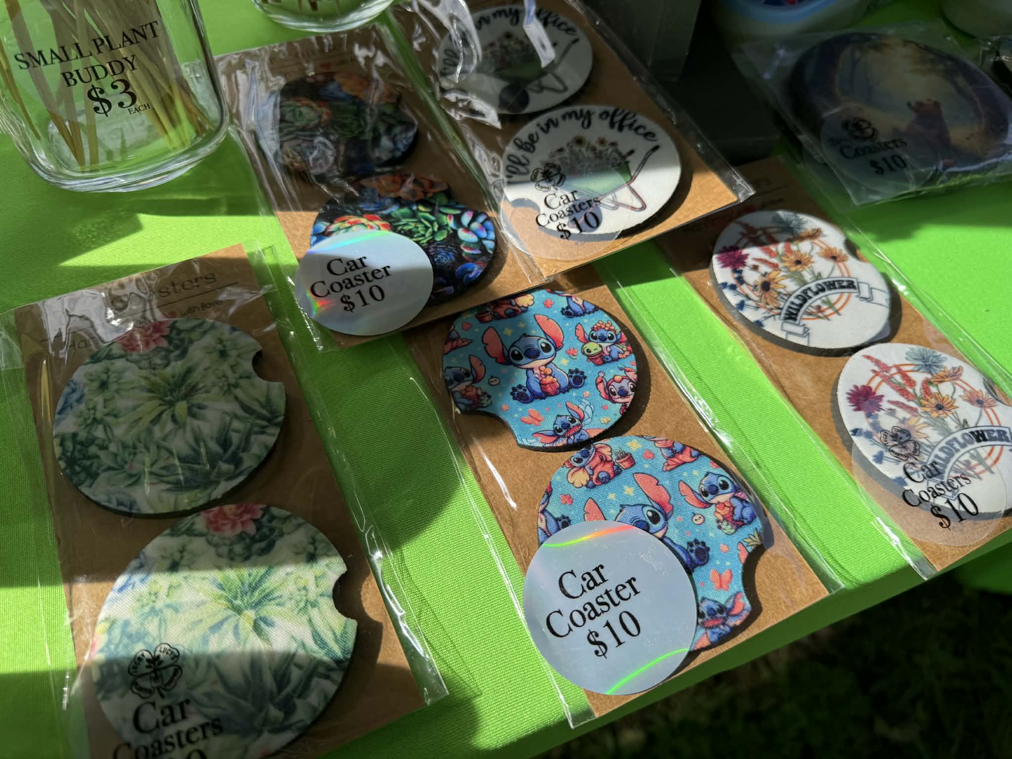 2PK Car coasters 