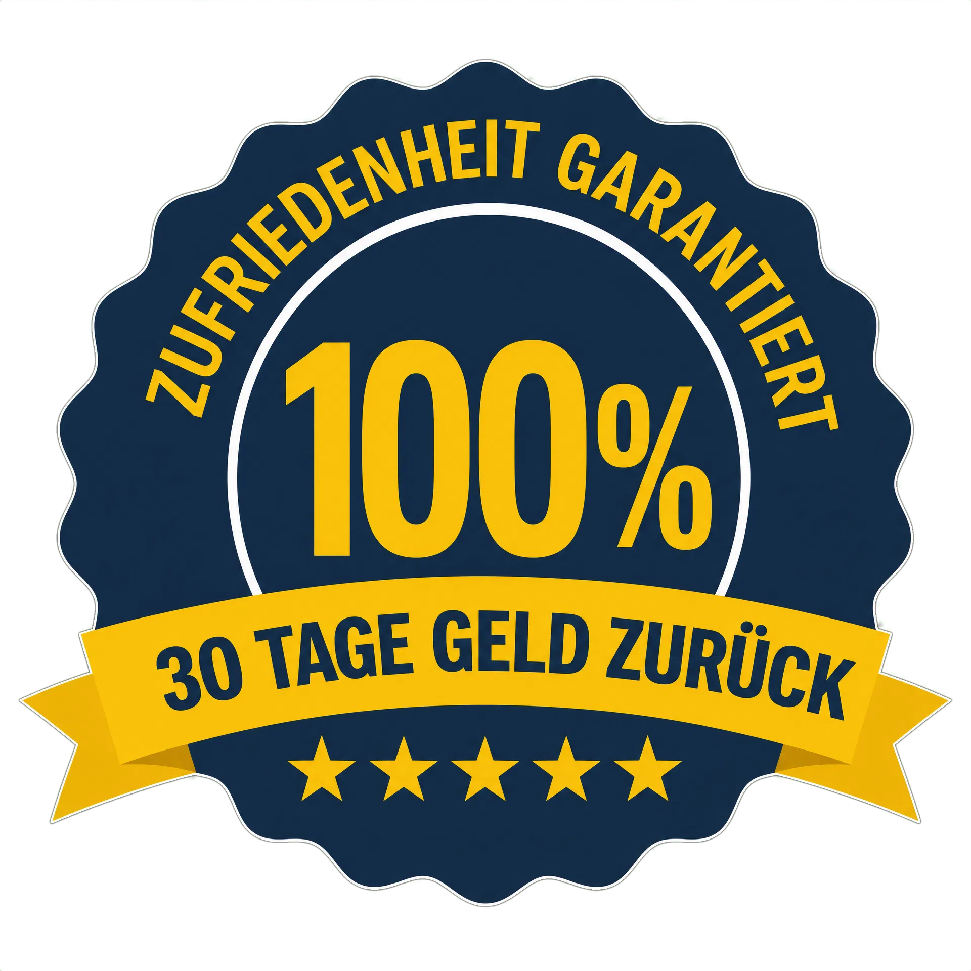 100% Zufriedenheit Garantiert – 30 Tage Geld zurück