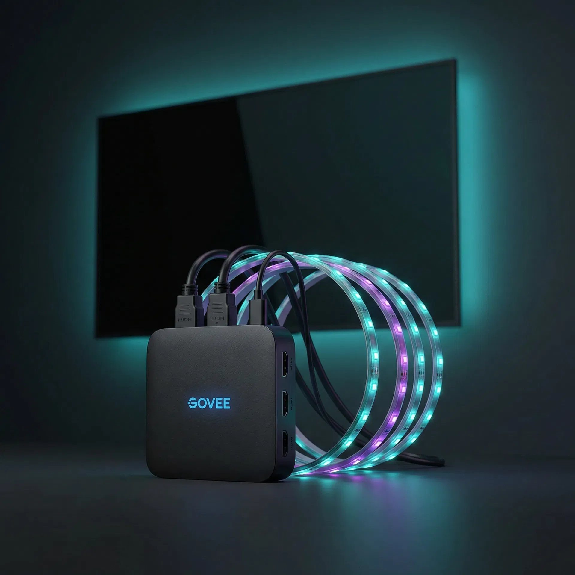Govee HDMI 2.1 AI Sync Box 2 + TV Backlight