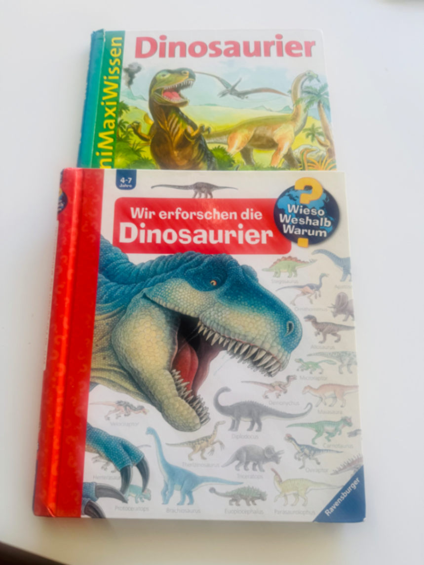 2x Dinosaurier Buch wieso weshalb warum  - Bild 1