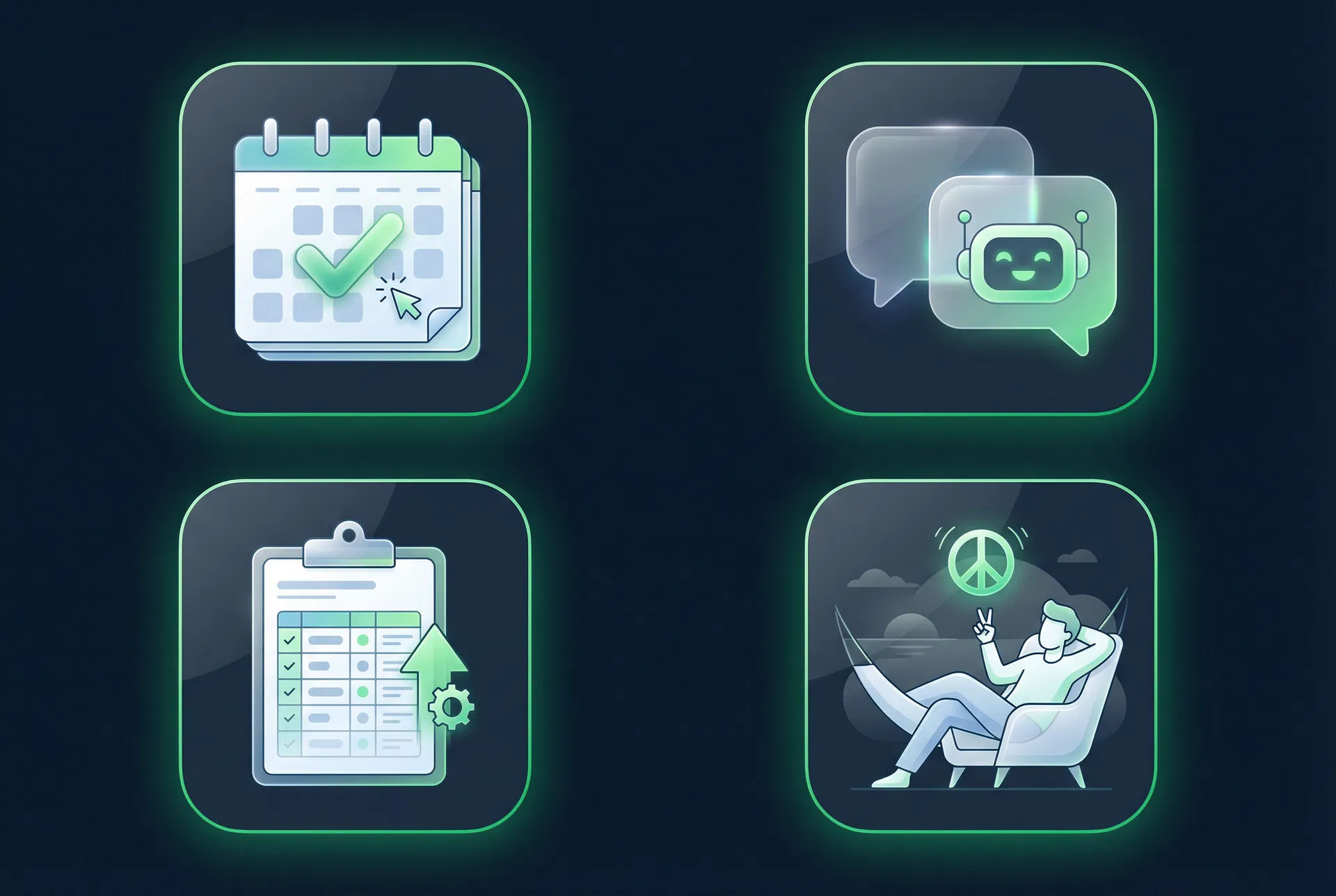 LINE 自動化系統功能圖示