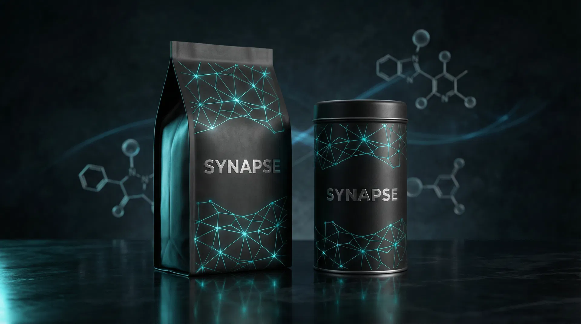 Synapse molecular coffee and tea packaging