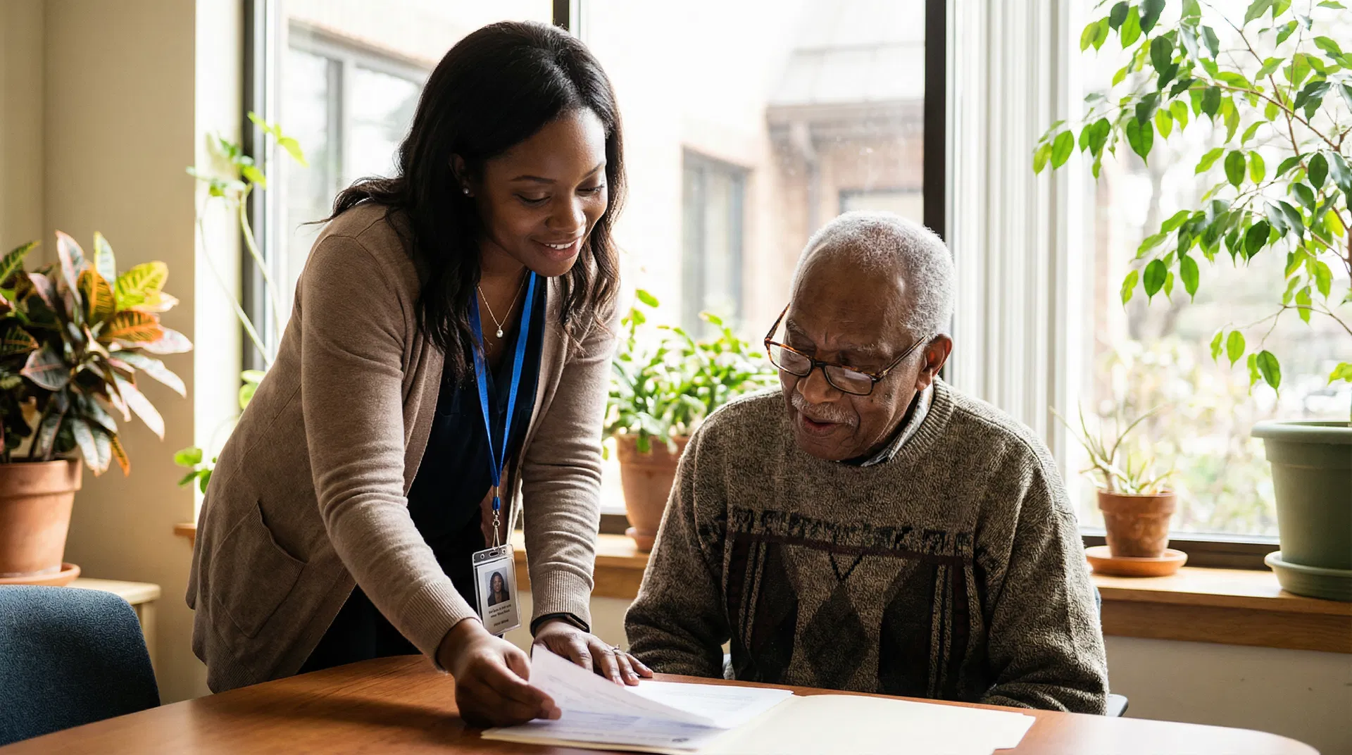 Research coordinator with participant