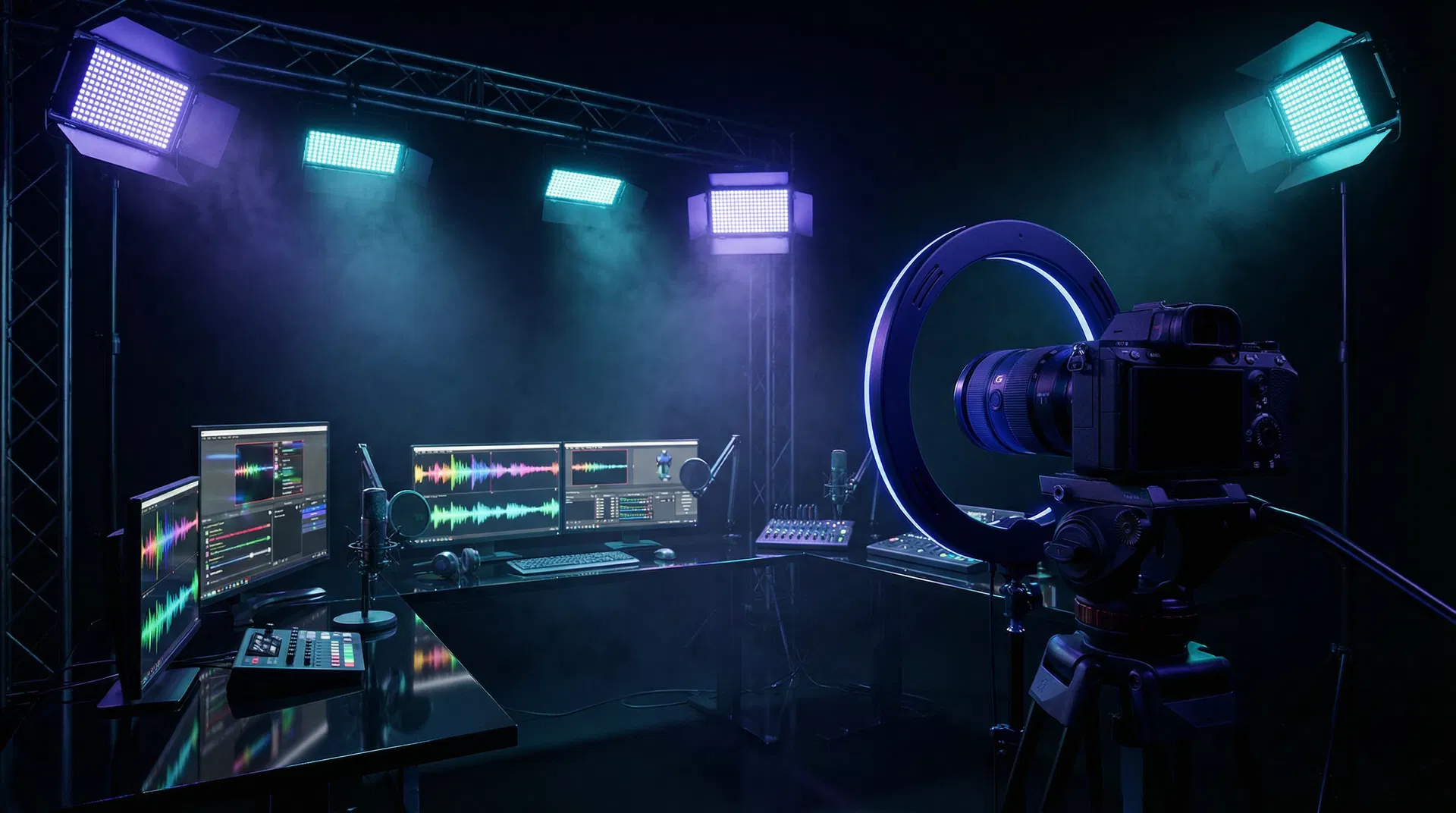 Professional livestream studio