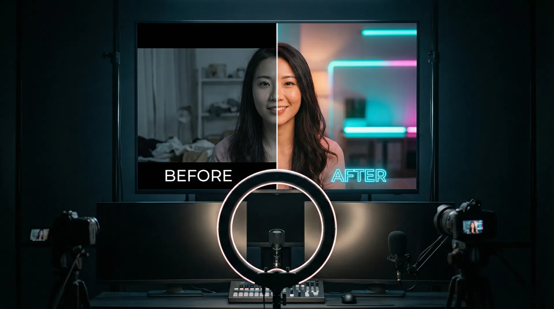 Before and after livestream optimization by Rhythmix