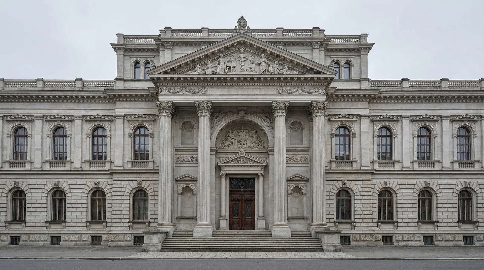 Historic European university medical faculty building