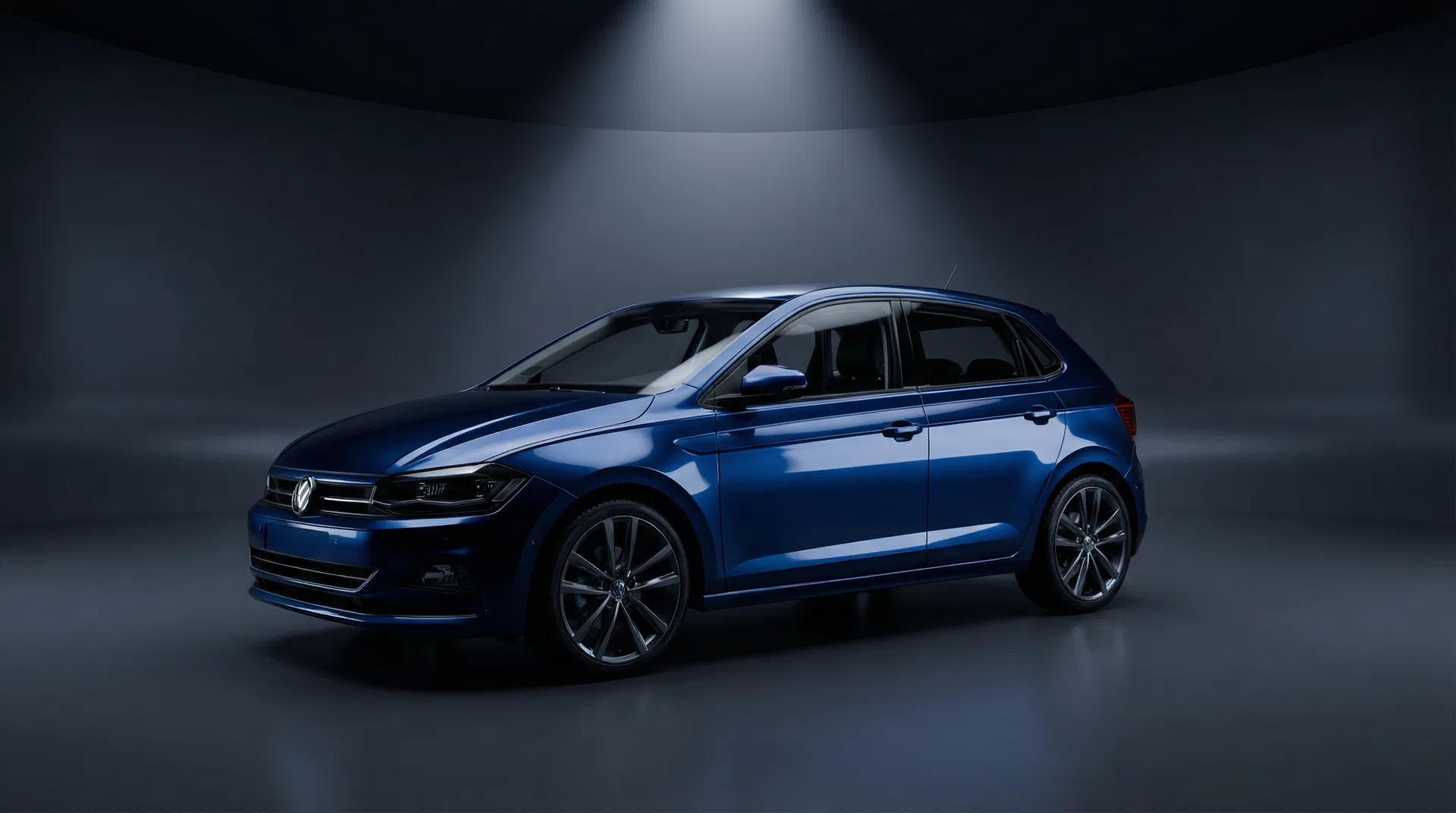 Kleinwagen professionell aufbereitet – kompakter Hatchback im Studio