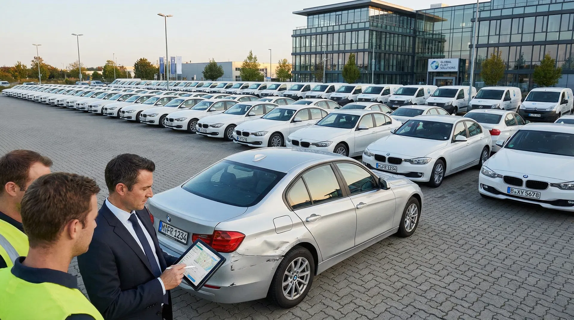 Fuhrpark-Schadenmanagement und Flottenfahrzeuge