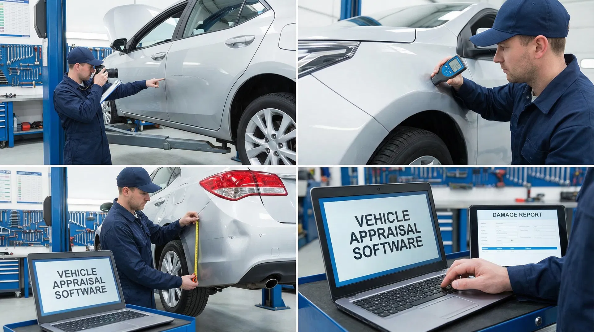 Sachverständiger erstellt ein professionelles Unfallgutachten