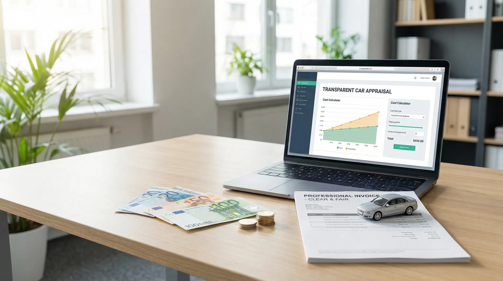 Kostenübersicht und Kalkulation für KFZ-Gutachten