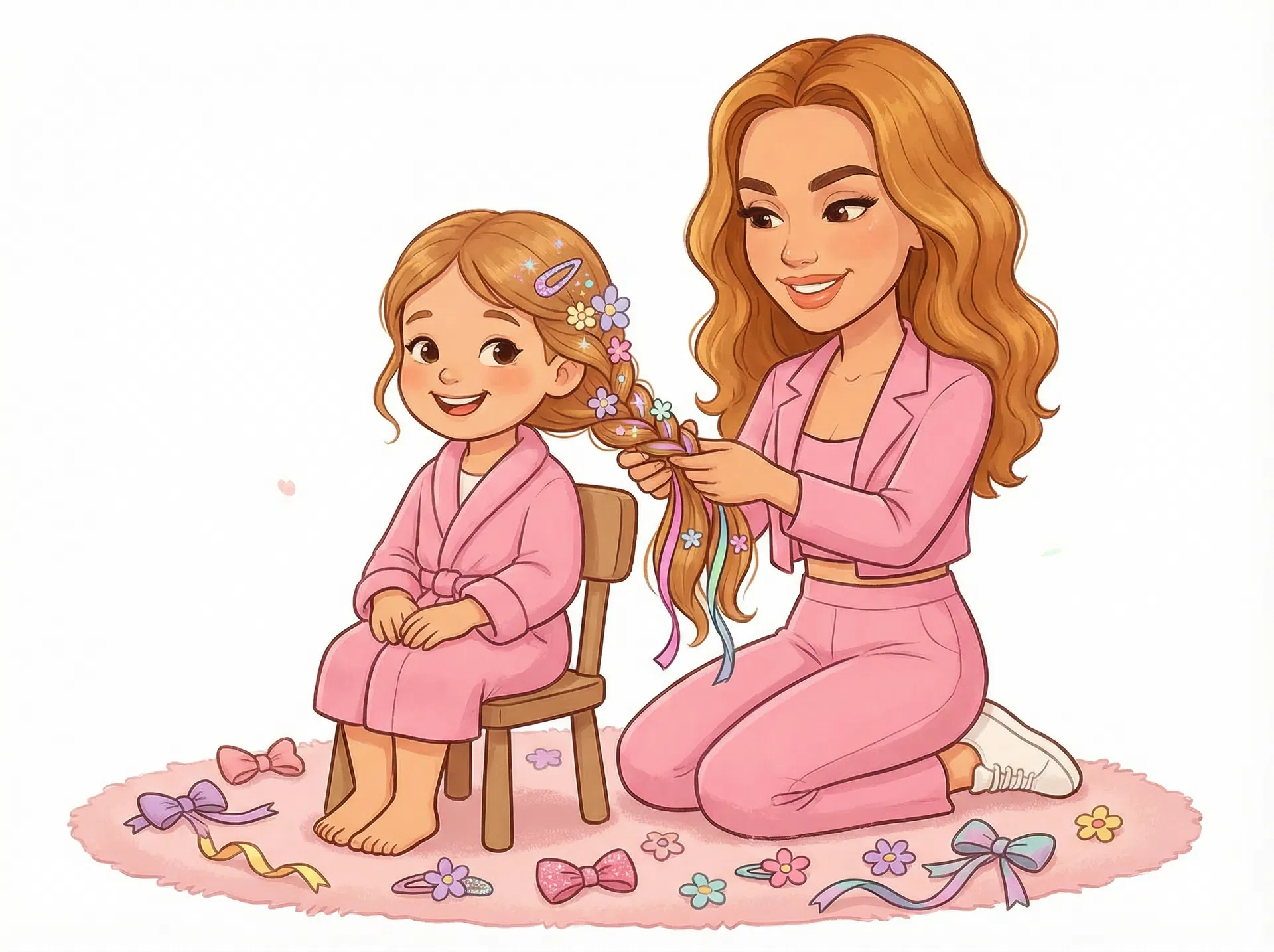 Haare flechten, stylen & Haarteile