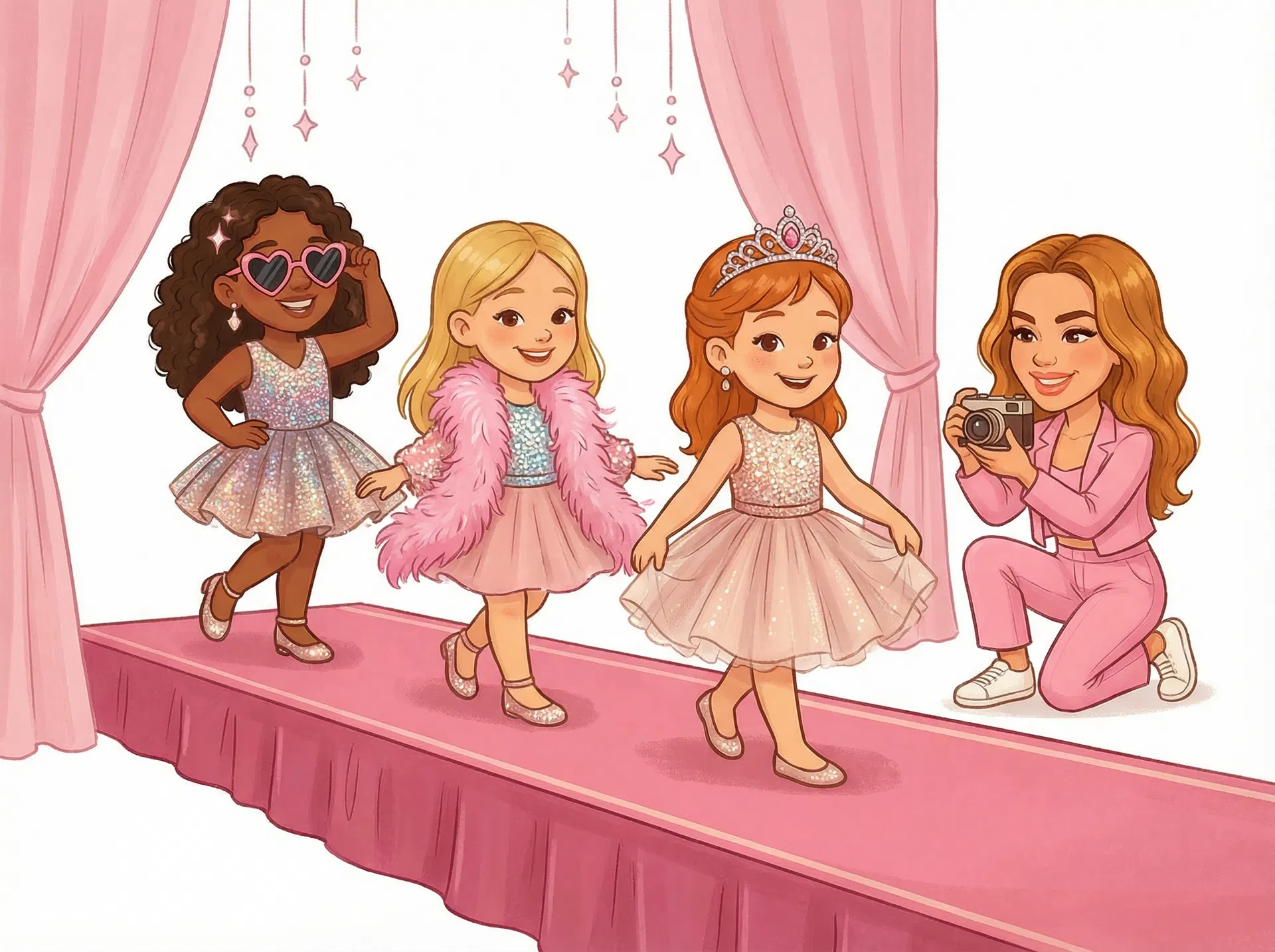 Mini-Modenschau & kleines Fotoshooting