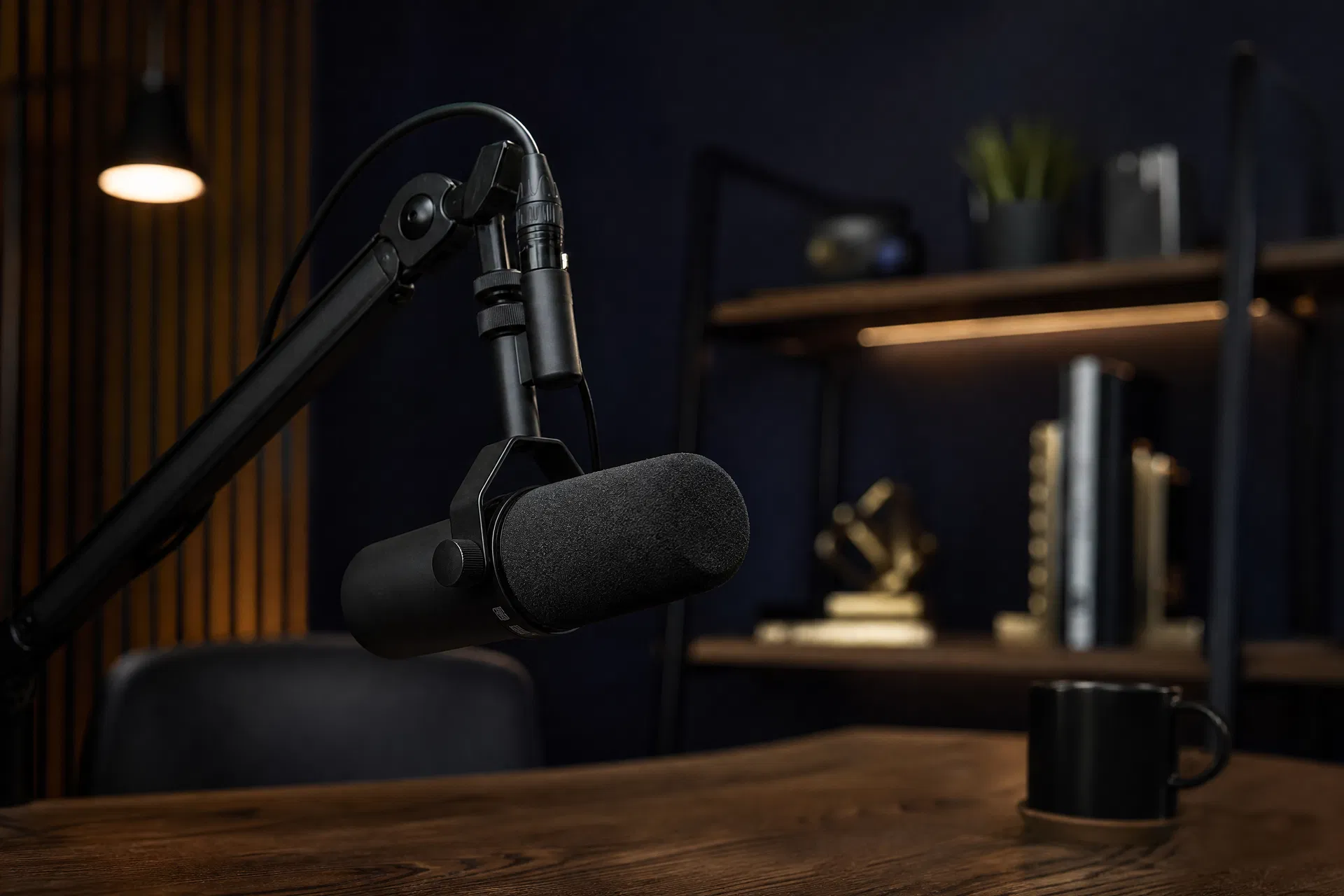 Jake Talbert in a podcast studio