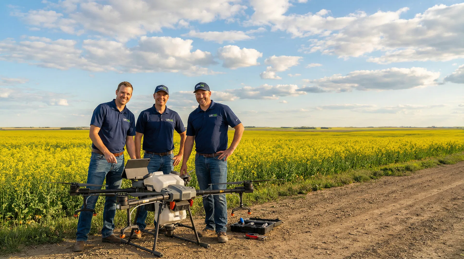 UAV AG team in the field
