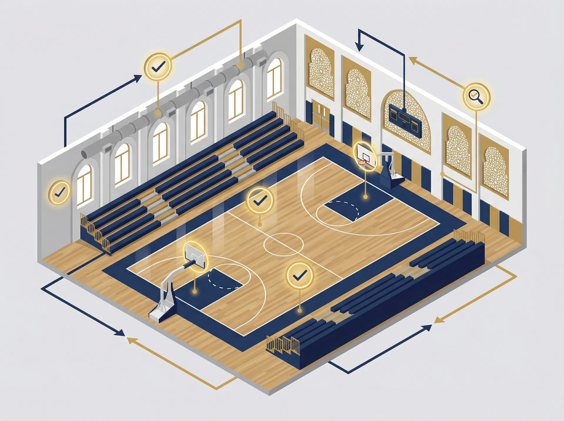 نظام حصر الصالات الرياضية