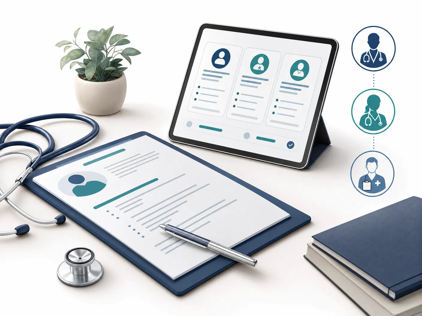 Healthcare candidate resume and job matching materials