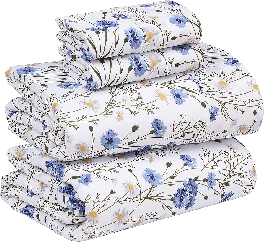 Organic Cotton Floral Print Bedsheet