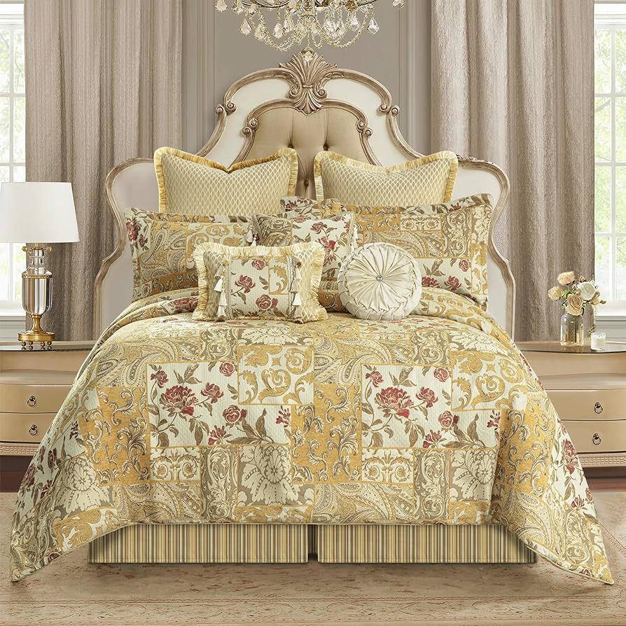 Queen Size Elegant Patchwork Comforter Set