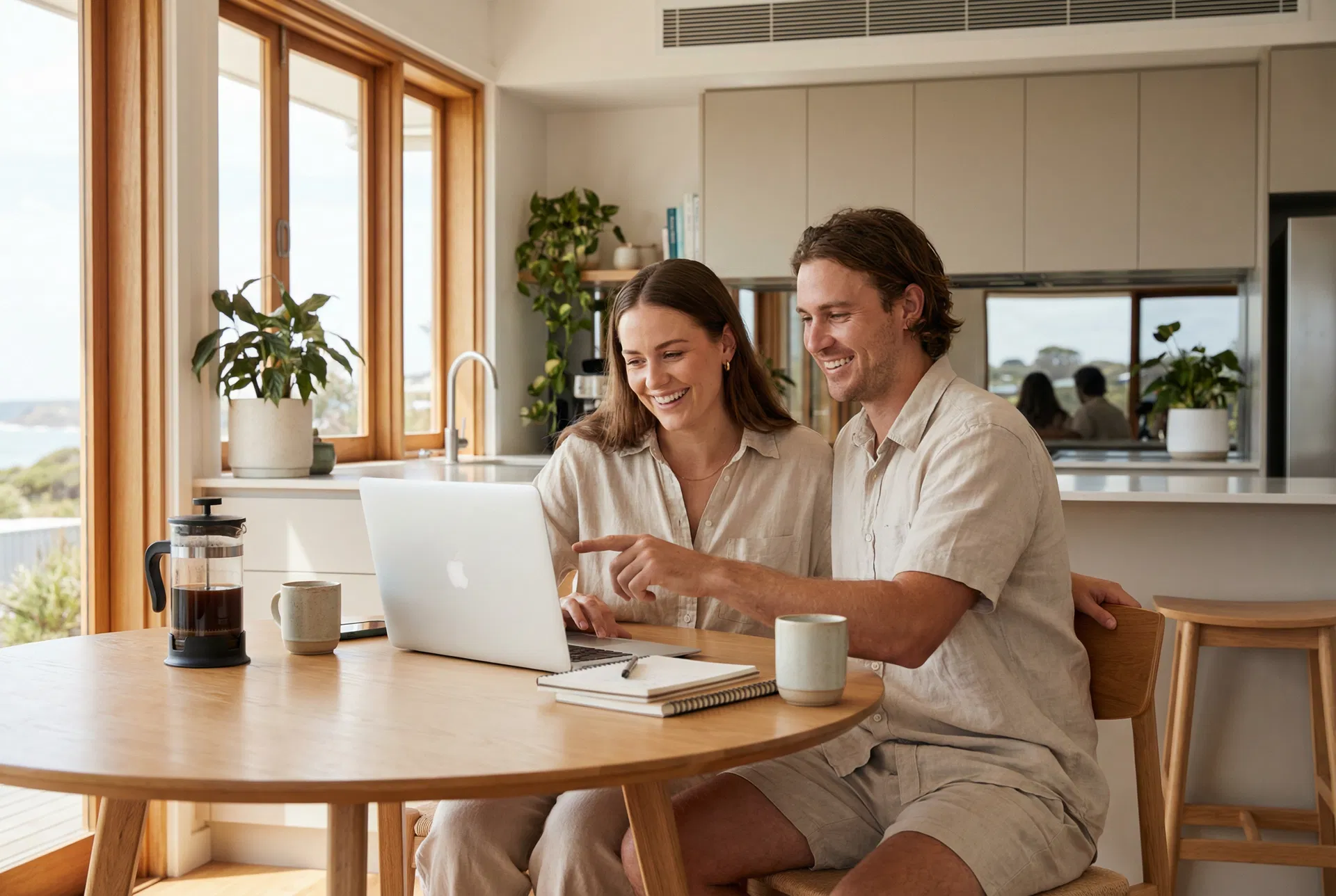 Couple planning their build