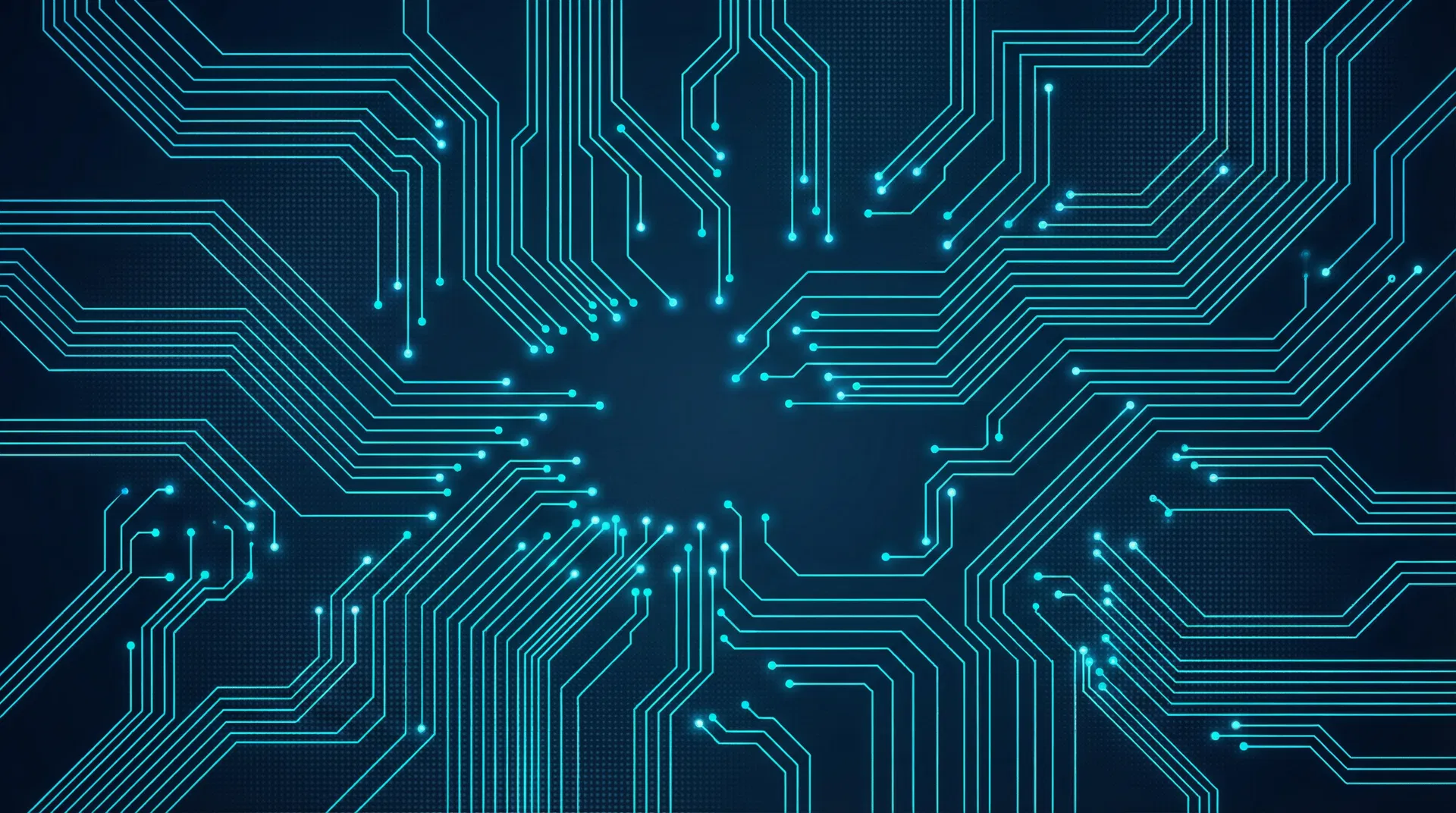 AI Agent Team circuit board background