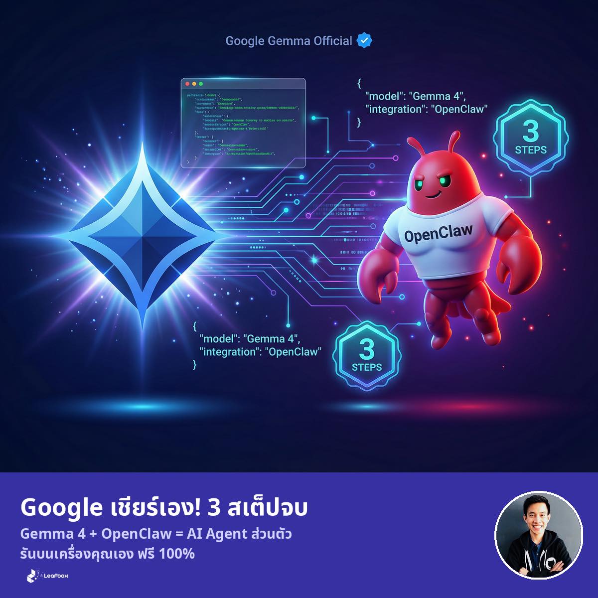 นี่คือ AI Agent ส่วนตัวที่คุณสร้างได้ใน 3 ขั้นตอน — Google เป็นคนแนะนำเอง! Gemma 4 + OpenClaw