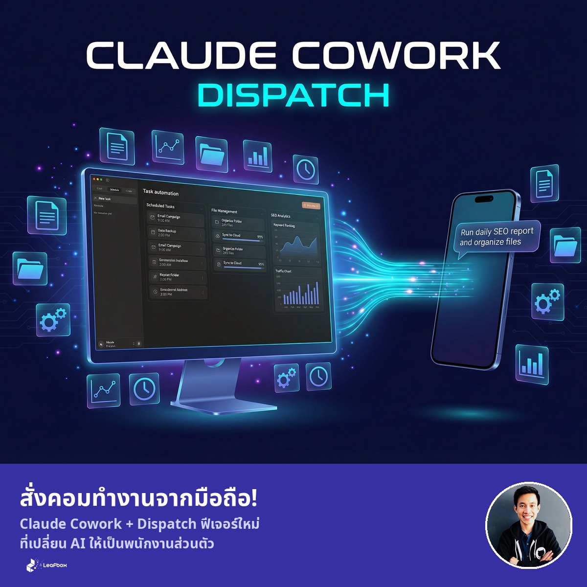 ดึงทราฟฟิก 16000 คนต่อเดือนฟรีด้วย Claude Cowork และ Dispatch สั่งคอมทำงานแทนได้